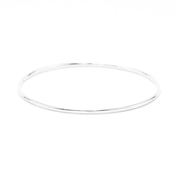Bratara fixa circulara 2*63mm Argint