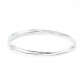 Bratara fixa rotunda semicerc 2*3*67mm Argint