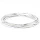 Bratara fixa rotunda 2*7*65mm Argint