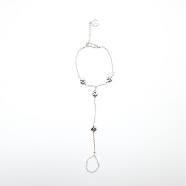 Bratara cu inel margarete Argint