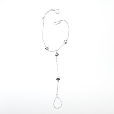 Bratara cu inel margarete Argint