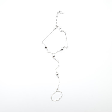 Bratara cu inel model bilute Argint