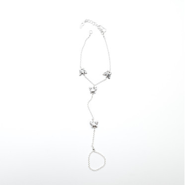 Bratara cu inel fluturasi Argint