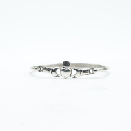 Bratara fixa simbol Claddagh Argint