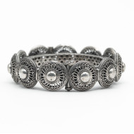 Bratara fixa India discuri solare Argint