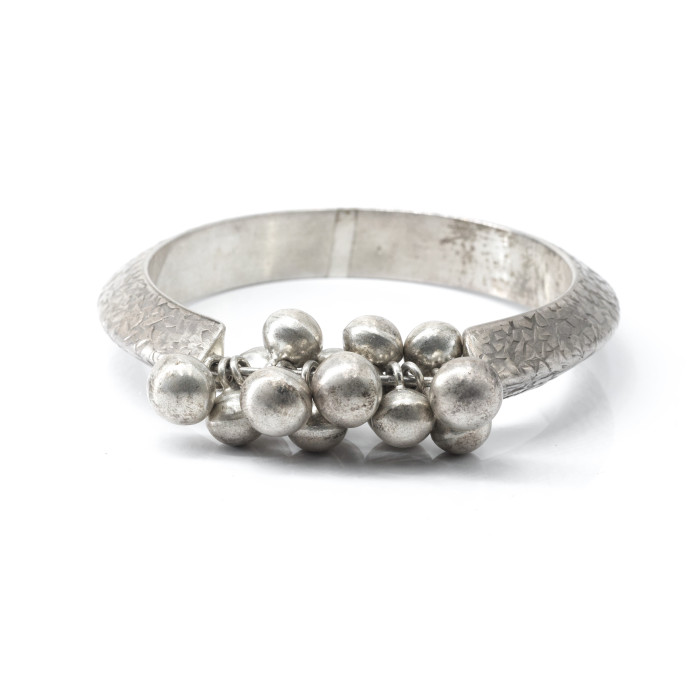 Bratara fixa conica bilute Argint