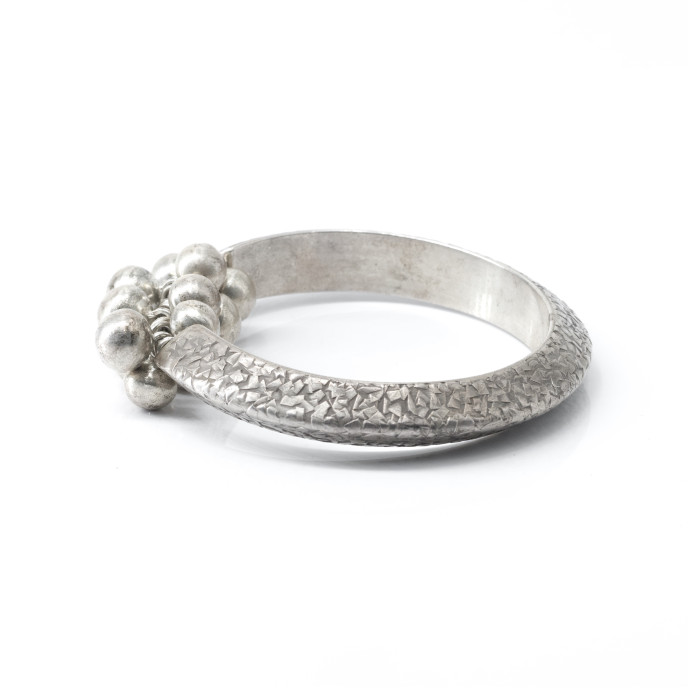 Bratara fixa conica bilute Argint