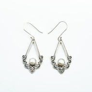 Cercei lungi candelabru pietre naturale Argint