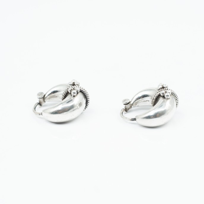 Cercei rotunzi goi sarma buline Argint