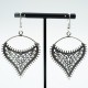 Cercei inima filigranata Argint