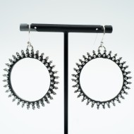 Cercei rotunzi teposi Argint