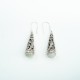 Cercei lungi conici pietre naturale Argint