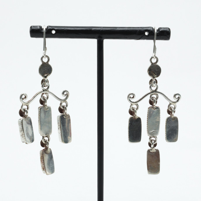 Cercei Nepal candelabru 4p Argint