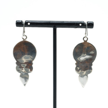 Cercei Nepal rotunzi picaturi Argint