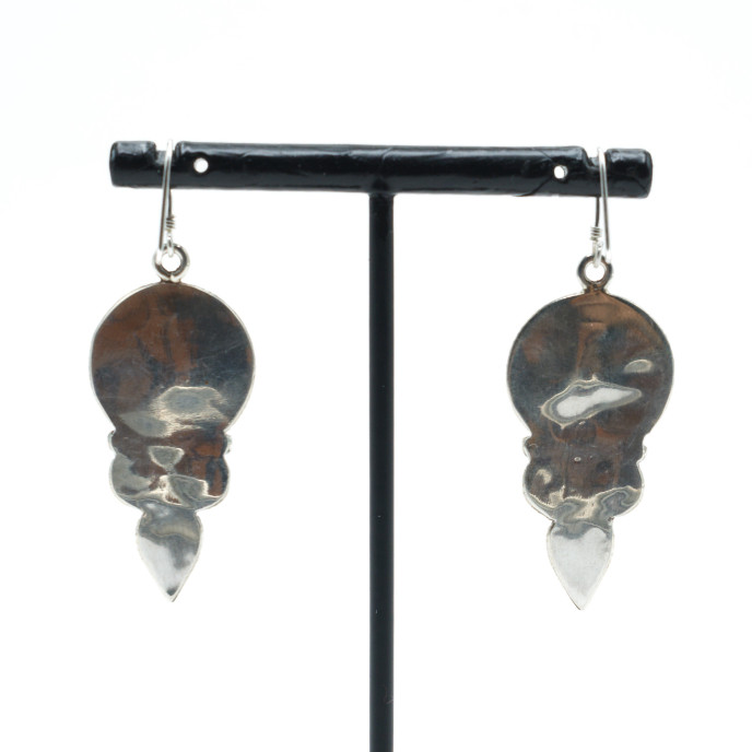 Cercei Nepal rotunzi picaturi Argint