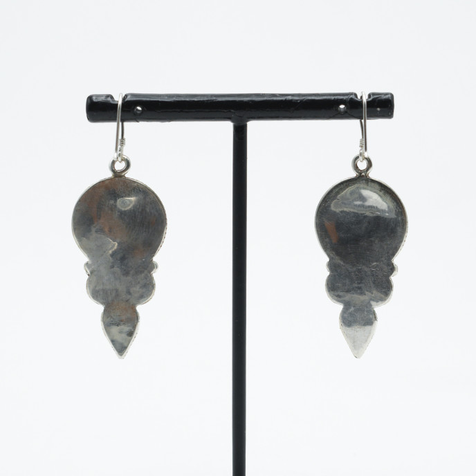 Cercei Nepal rotunzi picaturi Argint