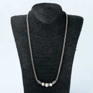 Lant model fox rotund bile Argint