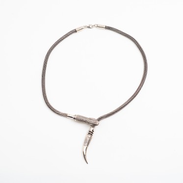 Colier sarpe reglabil Argint
