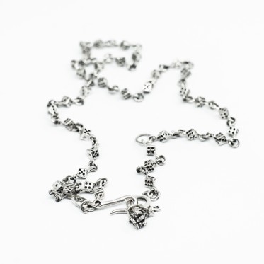 Colier zaruri cruce si coronita Argint