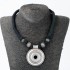 Colier textil India cerc in cerc Argint