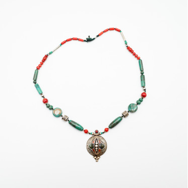 Colier Nepal banut bombat S Argint