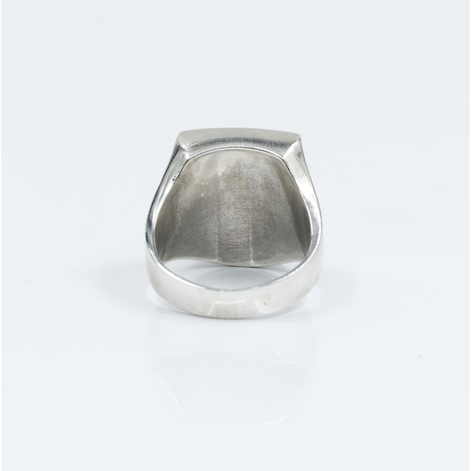 Inel leu blazon regal Argint