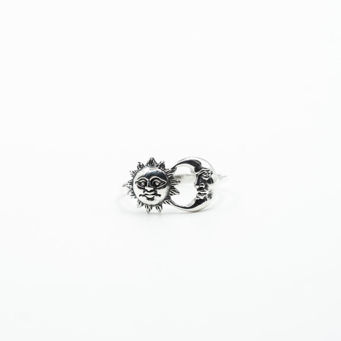 Inel soarele si luna s Argint