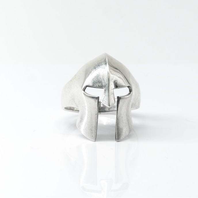 Inel coif viking simplu Argint