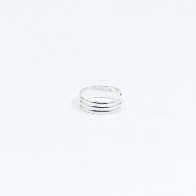 Inel picior trei dungi Argint