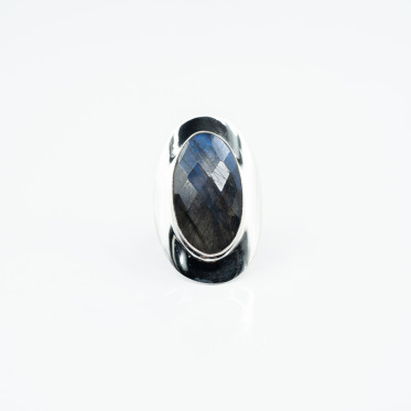 Inel labradorite oval L Argint