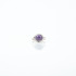 Inel oval val lepidolite Argint