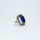 Inel piatra dreptunghiulara lapis lazuli Argint