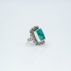 Inel piatra dreptunghiulara turcoaza Argint