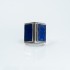 Inel dreptunghiular carte lapis Argint
