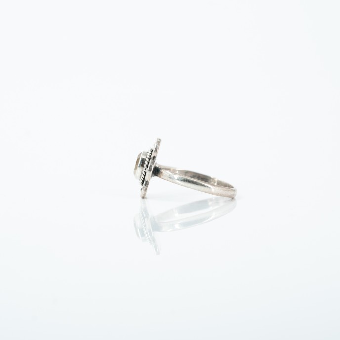Inel xs floare citrin Argint