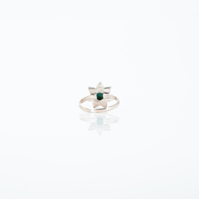 Inel stea piatra naturala turcoaza Argint