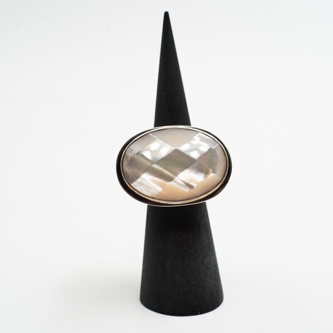 Inel oval L sidef Italia Argint