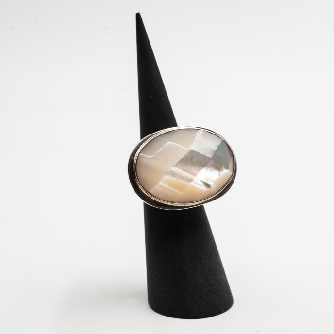 Inel oval L sidef Italia Argint