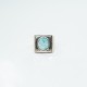 Inel patrat piatra ovala larimar Argint