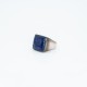 Inel psp patrat simplu lapis.lazuli Argint
