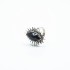 Inel oval raze solare onix Argint