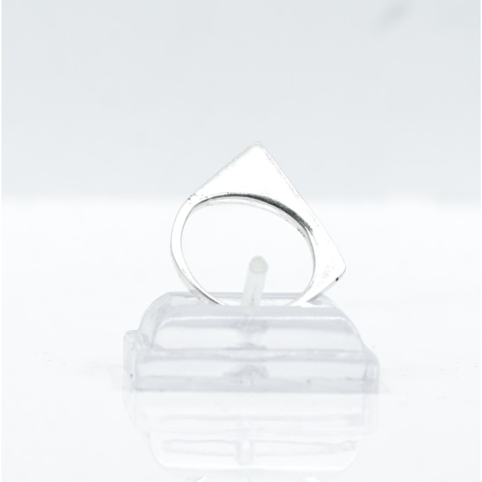 Inel geometric dreptunghi stramb Argint