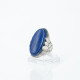 Inel oval picaturi lapis lazuli Argint