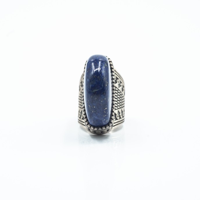 Inel oval tuguiat lapis lazuli Argint