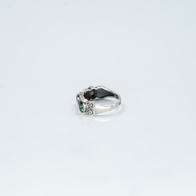 Inel slim trei pietre topaz-mistic Argint