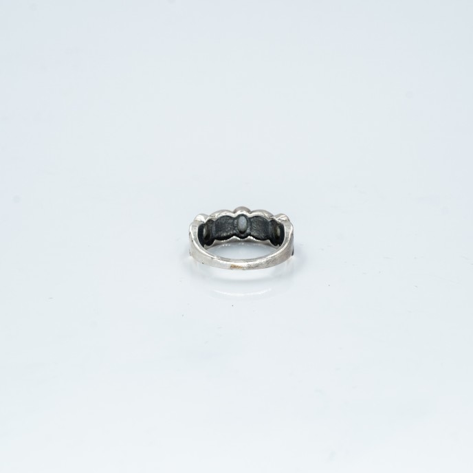 Inel slim trei pietre topaz-mistic Argint