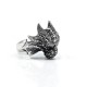 Inel cap de dragon Argint