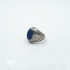 Inel oval broderie gotica lapis lazuli Argint