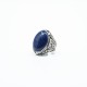 Inel oval picaturi lapis lazuli Argint