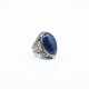 Inel oval picaturi lapis lazuli Argint